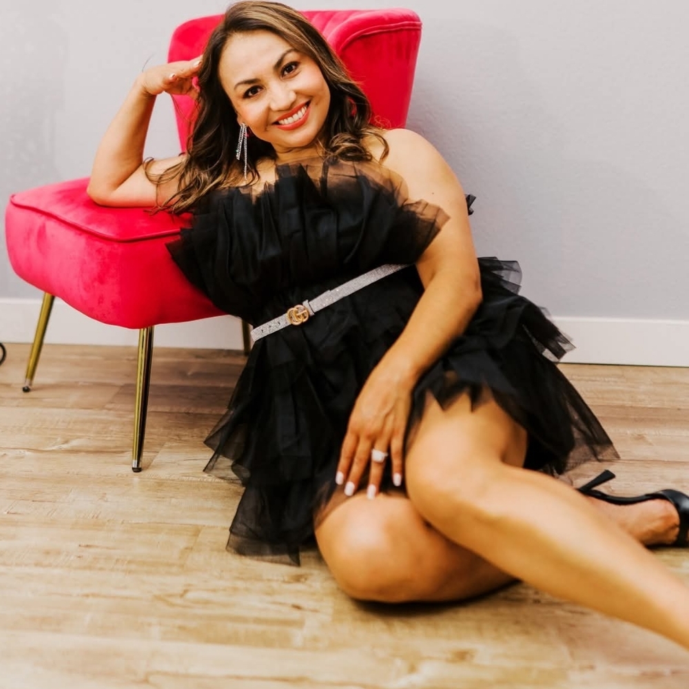 Elegant Black Ruffled Dress